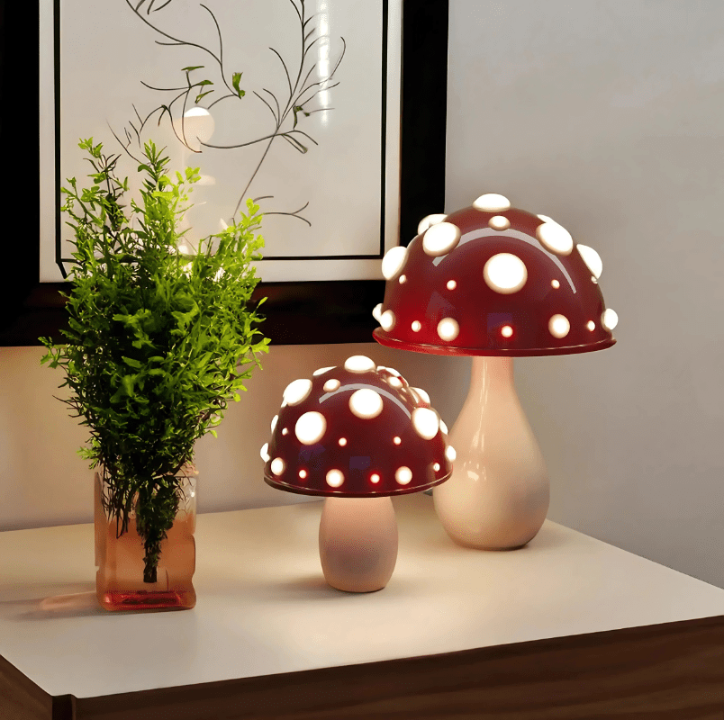 AMANITA MUSHROOM LAMP - techynook