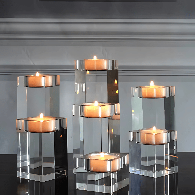 CRYSTAL CANDLE HOLDERS - techynook