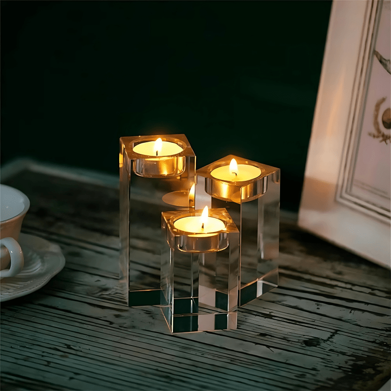 CRYSTAL CANDLE HOLDERS - techynook