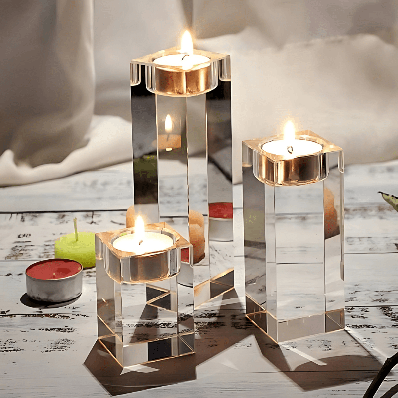 CRYSTAL CANDLE HOLDERS - techynook