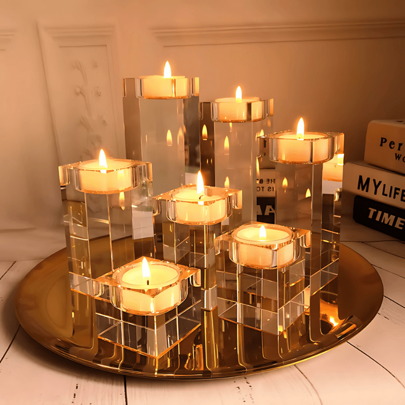 CRYSTAL CANDLE HOLDERS - techynook