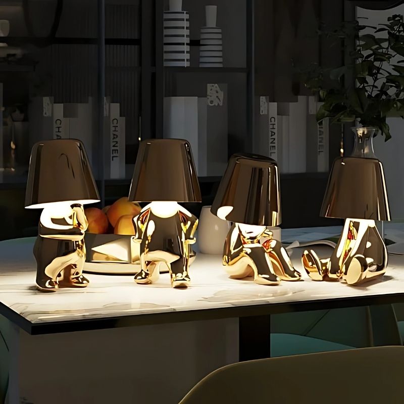 GOLDEN THINKER LAMP - techynook