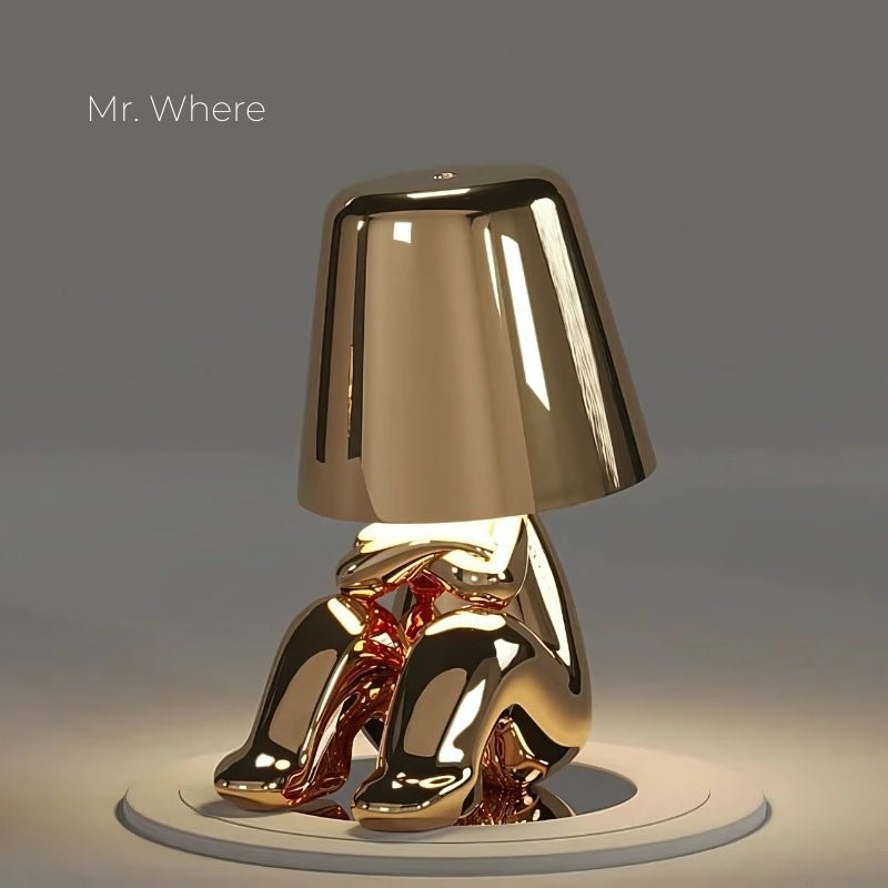 GOLDEN THINKER LAMP - techynook