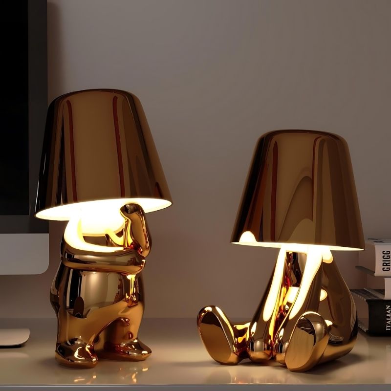 GOLDEN THINKER LAMP - techynook