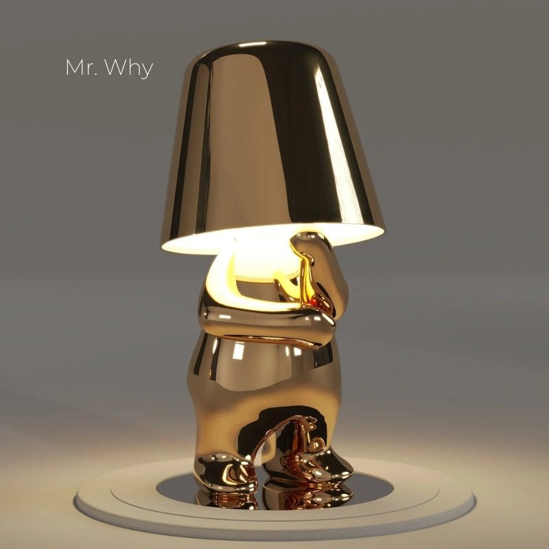 GOLDEN THINKER LAMP - techynook
