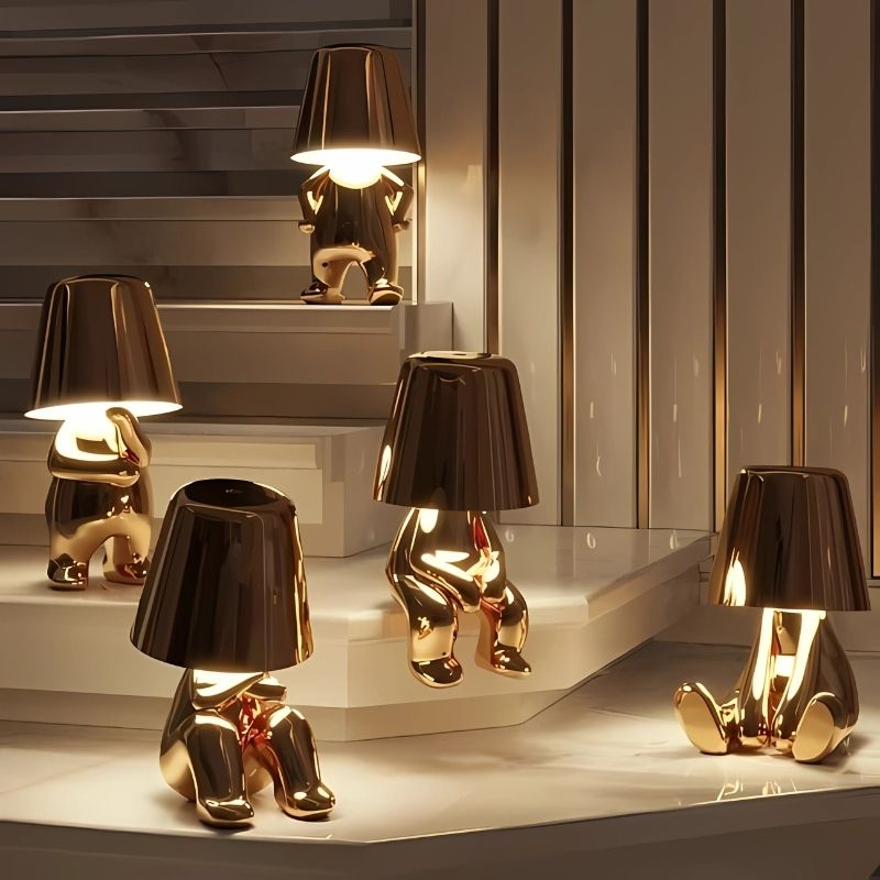 GOLDEN THINKER LAMP - techynook