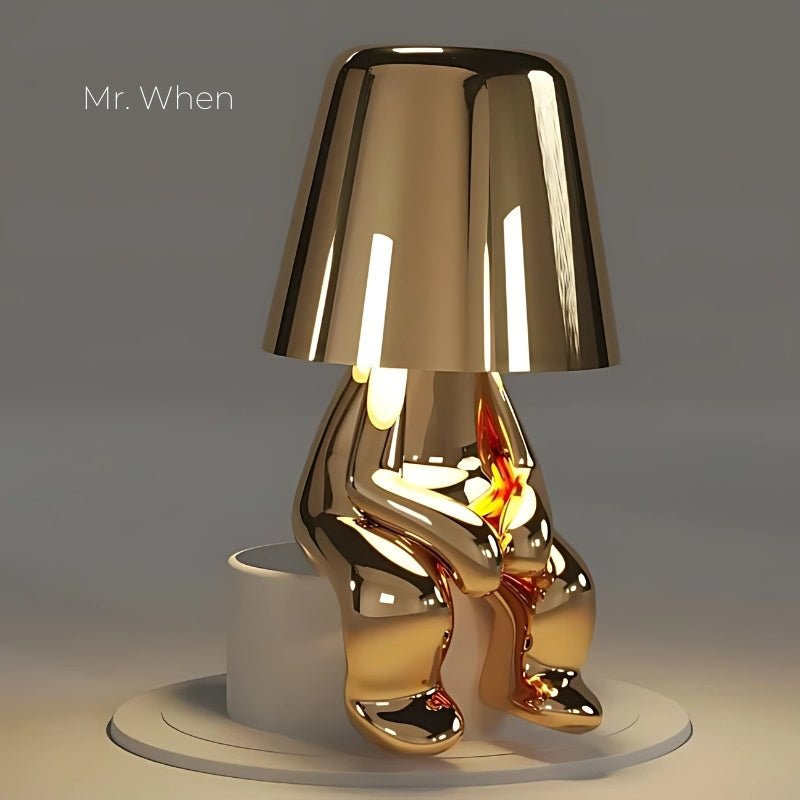 GOLDEN THINKER LAMP - techynook