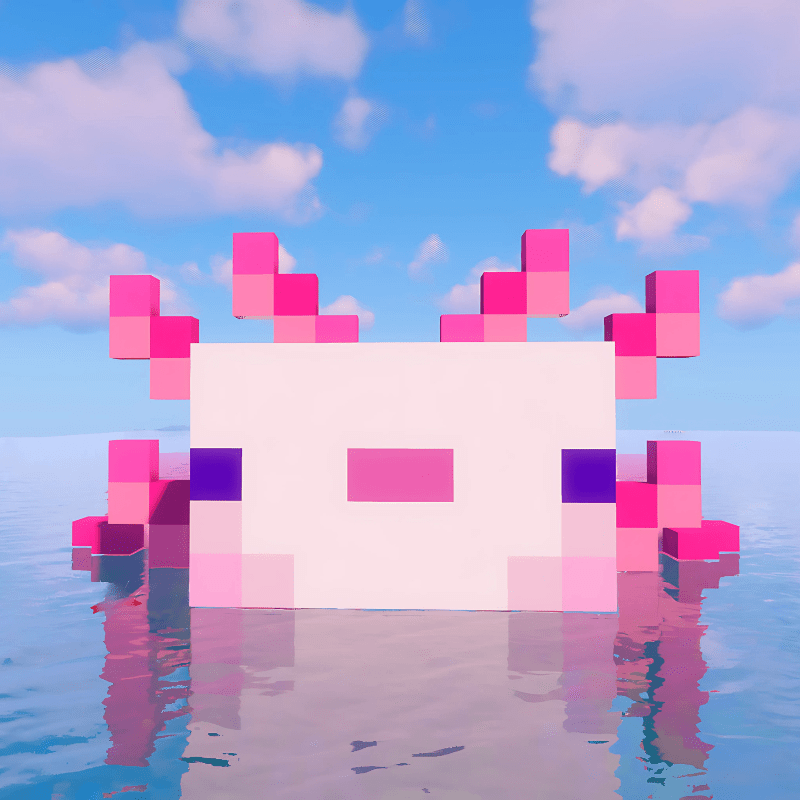 Minecraft Axolotl - techynook