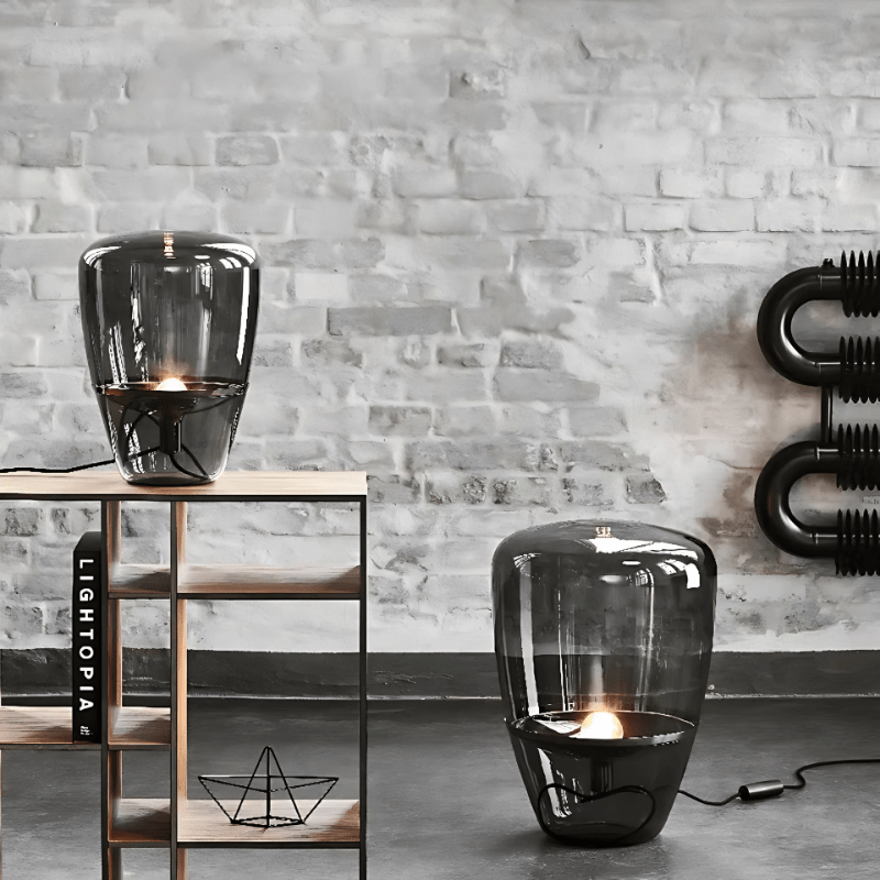 OPULENT SMOKE GRAY LAMP - techynook