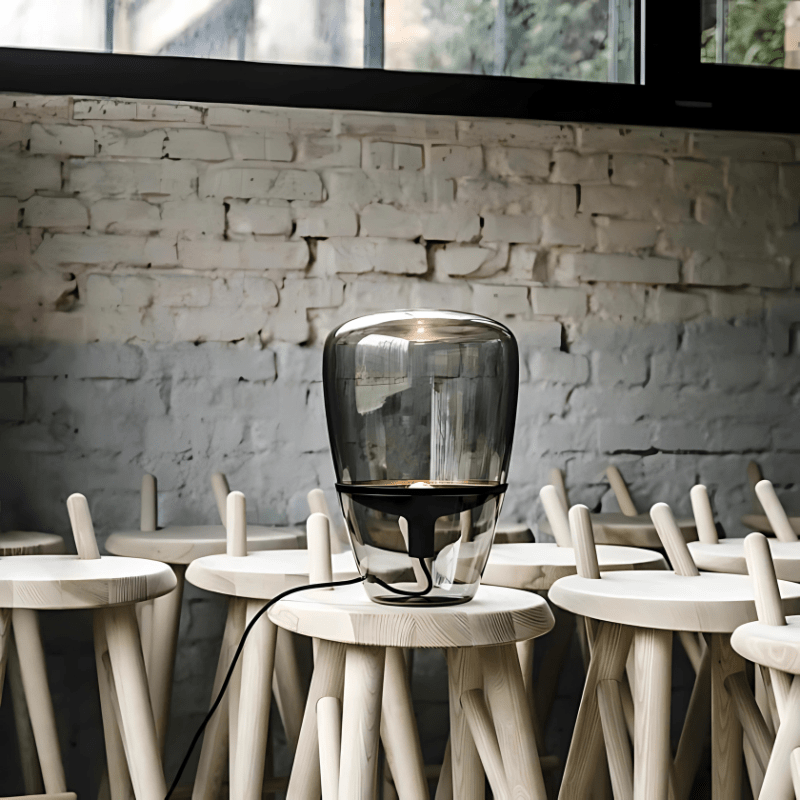 OPULENT SMOKE GRAY LAMP - techynook