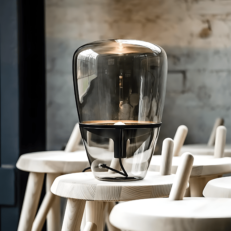 OPULENT SMOKE GRAY LAMP - techynook