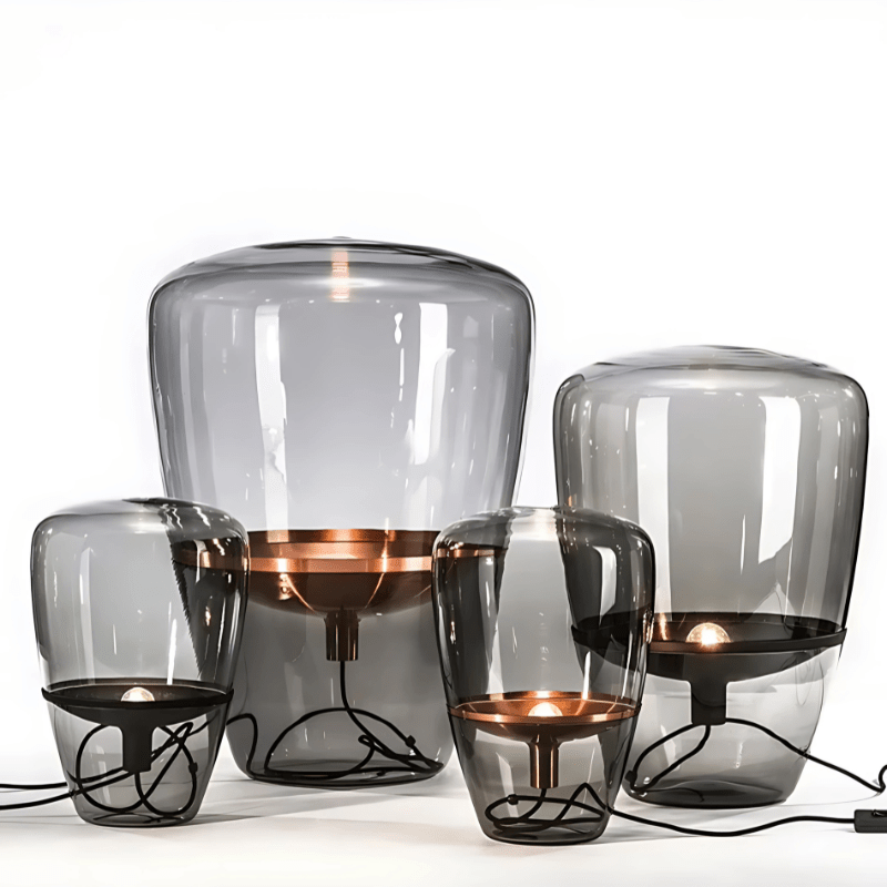 OPULENT SMOKE GRAY LAMP - techynook