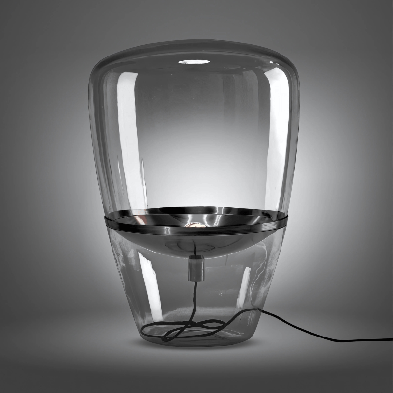 OPULENT SMOKE GRAY LAMP - techynook