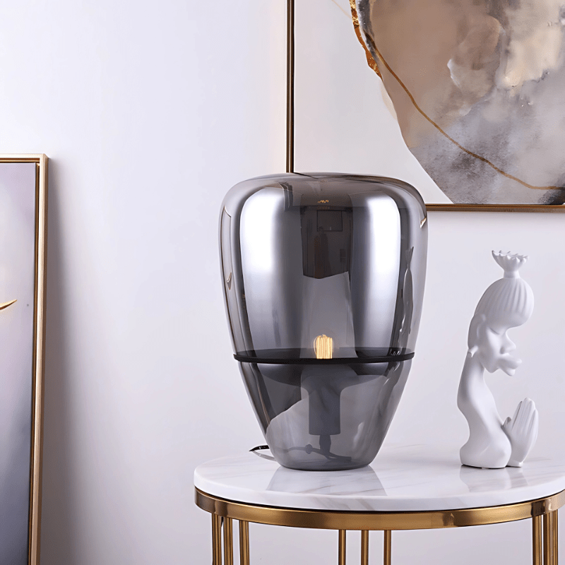 OPULENT SMOKE GRAY LAMP - techynook