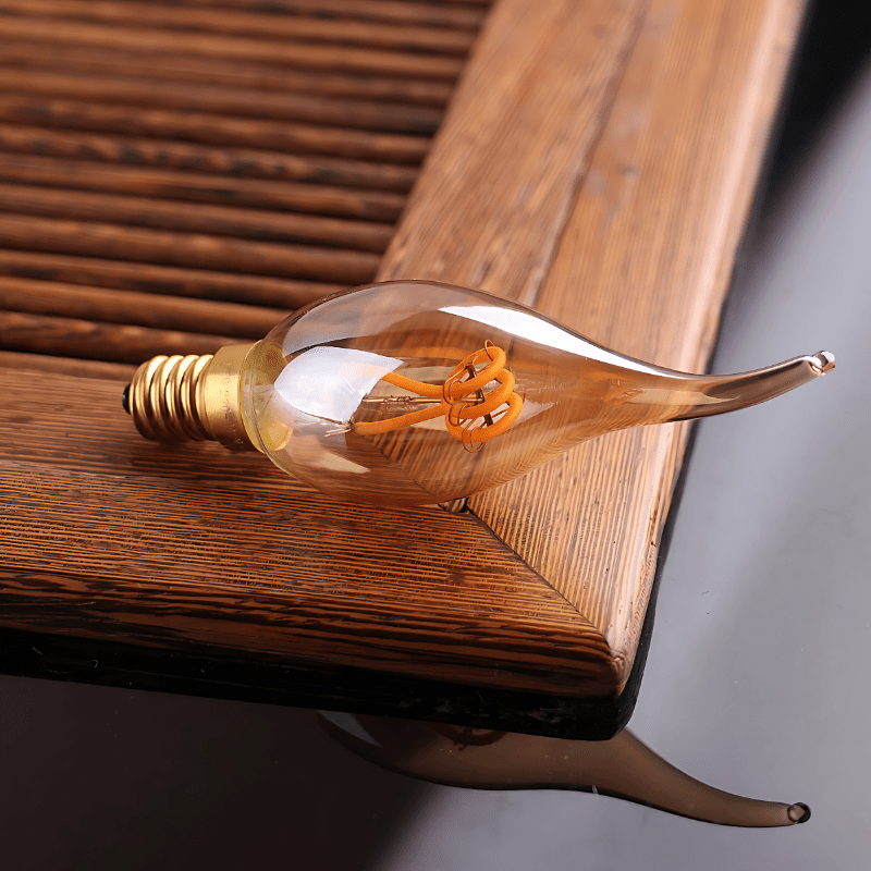 VINTAGE EDISON BULB — CANDLE - techynook