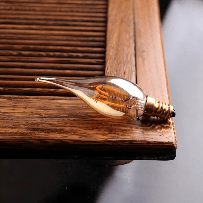 VINTAGE EDISON BULB — CANDLE - techynook