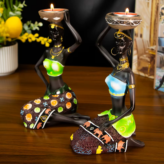 CANDLE HOLDERS – AFRICAN CULTURE