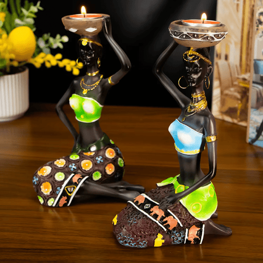 CANDLE HOLDERS – AFRICAN CULTURE - techynook