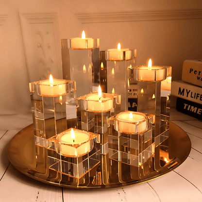 CRYSTAL CANDLE HOLDERS - techynook