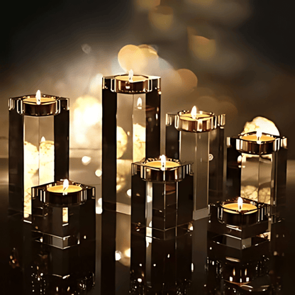 CRYSTAL CANDLE HOLDERS - techynook