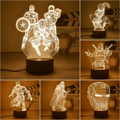 Disney Marvel 3D Light - techynook
