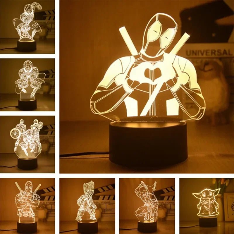 Disney Marvel 3D Light - techynook