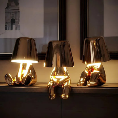 GOLDEN THINKER LAMP - techynook