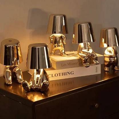 GOLDEN THINKER LAMP - techynook