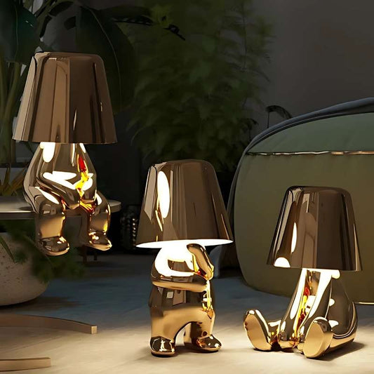 GOLDEN THINKER LAMP - techynook