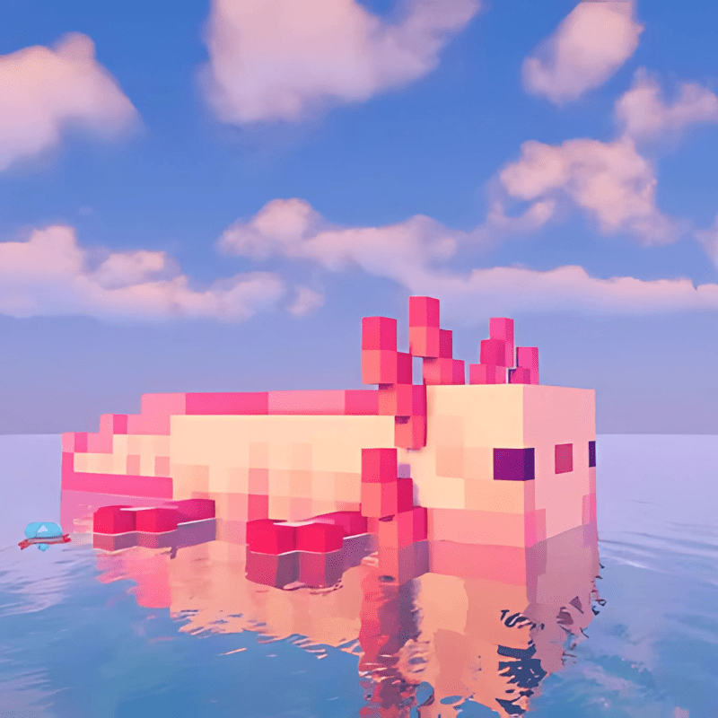 Minecraft Axolotl - techynook
