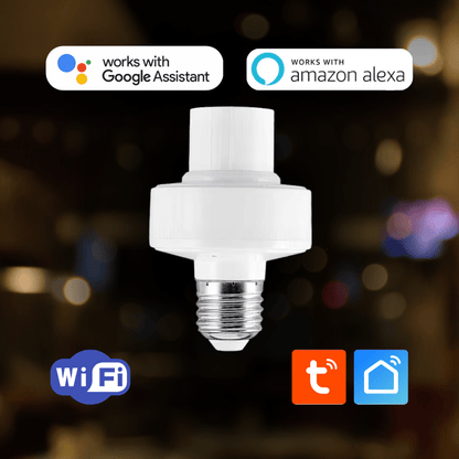 SMART LIGHT SOCKET E27 BULB ADAPTER - techynook