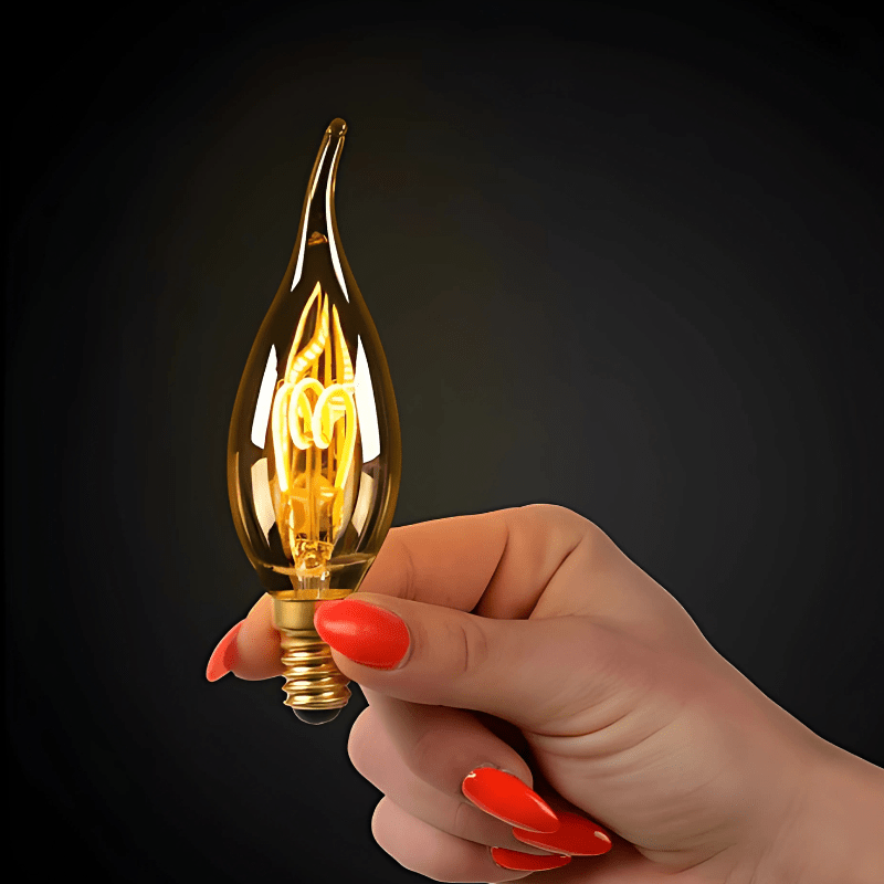 VINTAGE EDISON BULB — CANDLE - techynook